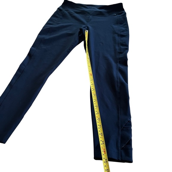 Mondetta Performance + Luxury Navy Leggings L | High Rise Stretch Athletic Pants - Picture 6 of 10